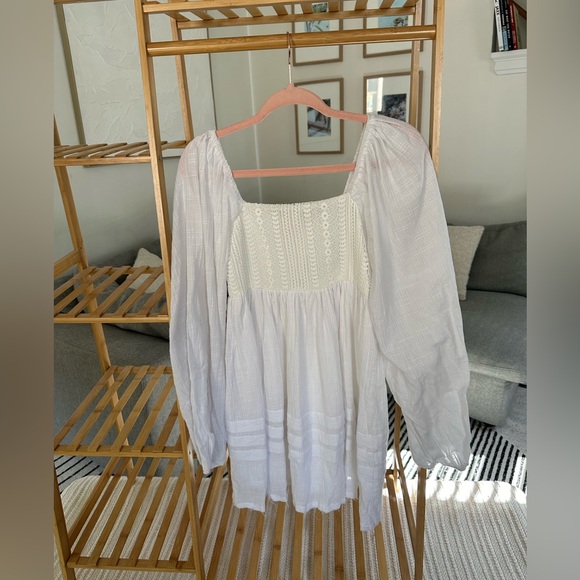 Pink Lily white long sleeve boho dress - Picture 7 of 7